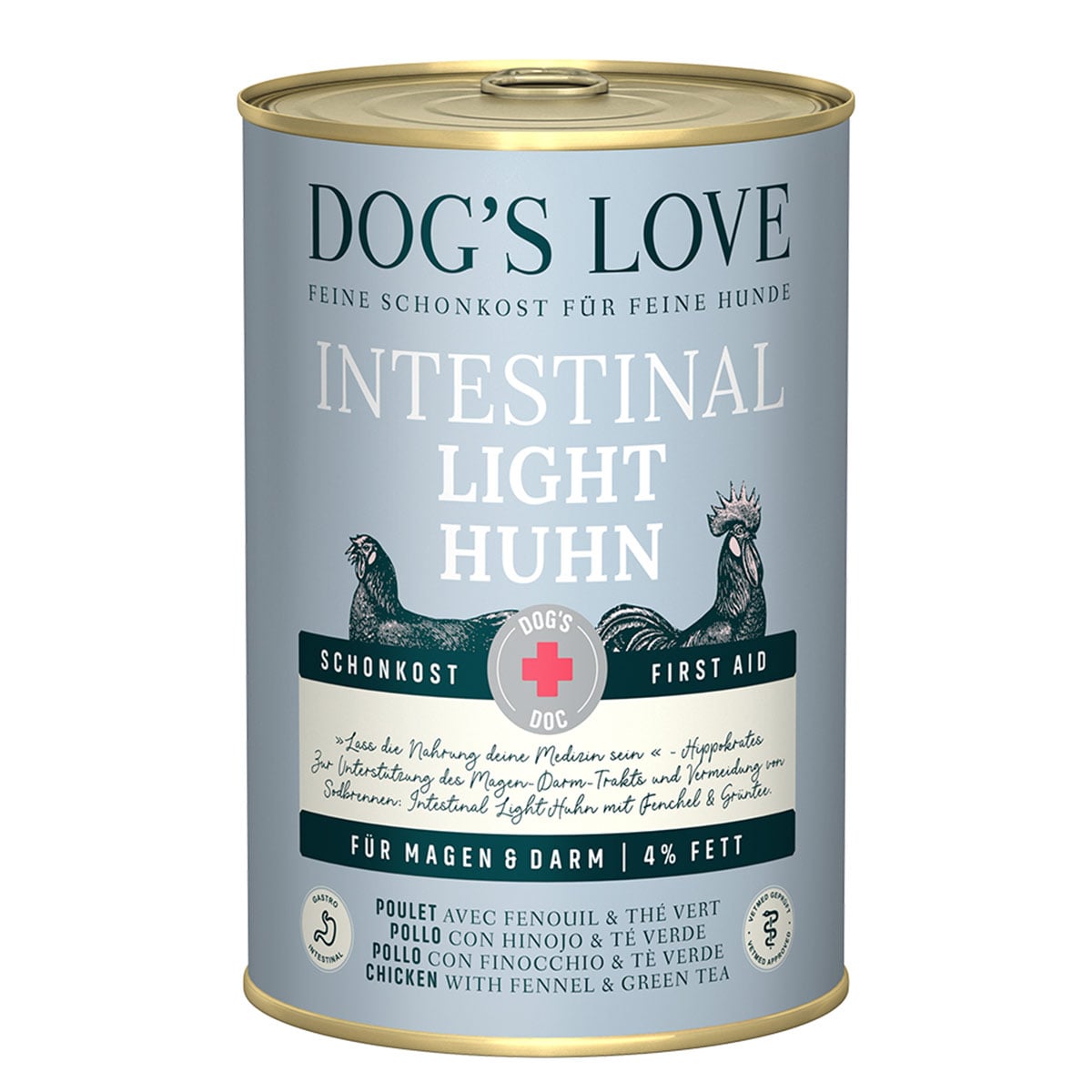 Dog's Love DOC Intestinal Light Huhn 6x400 g