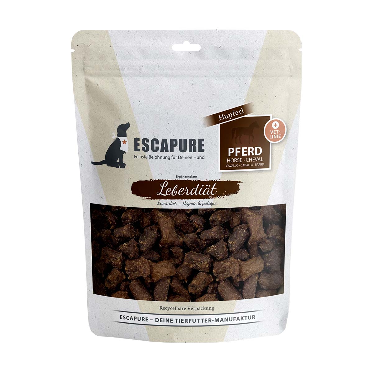 Escapure VET-Leberdiät Hupferl Pferd 150g