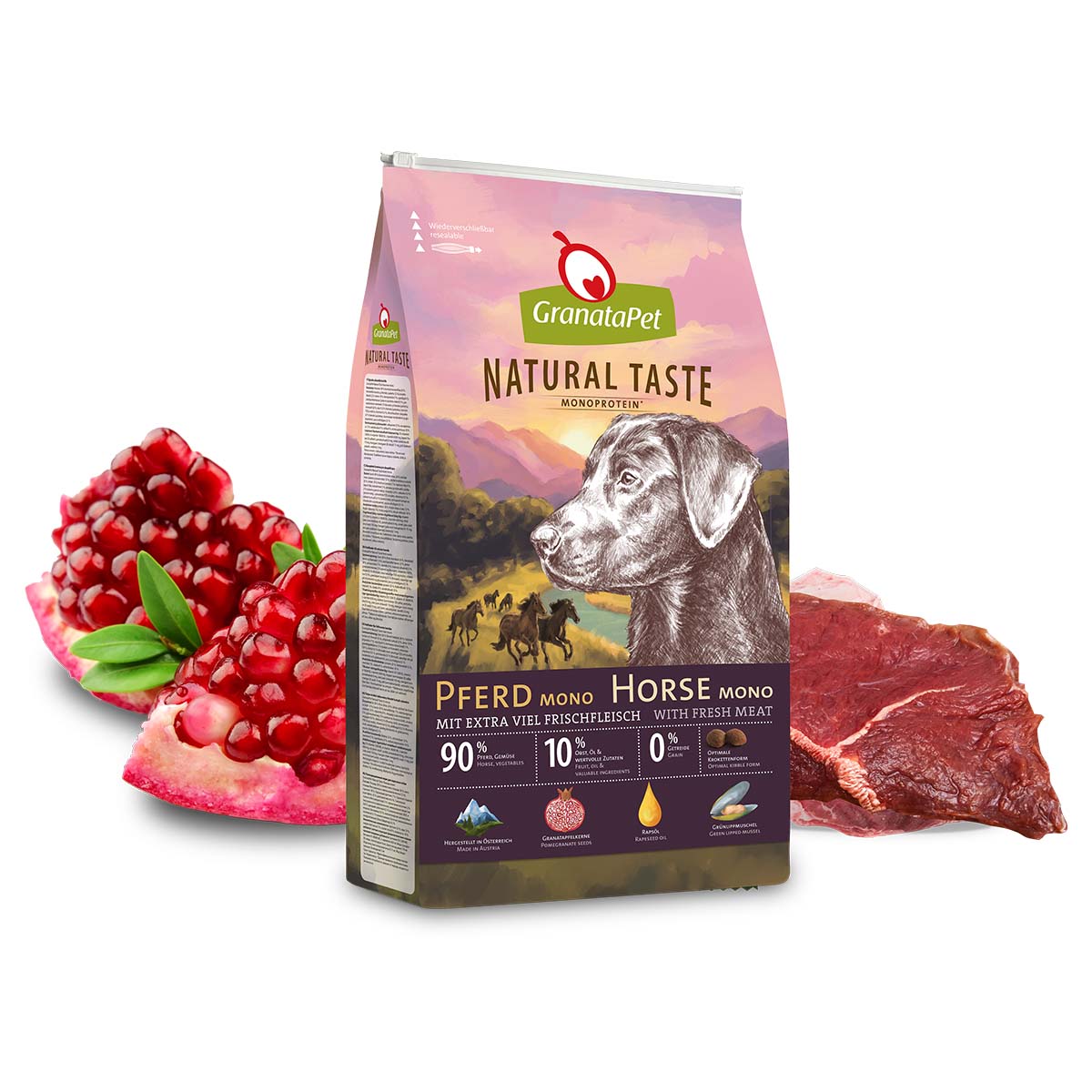 GranataPet Natural Taste Pferd Mono 4kg