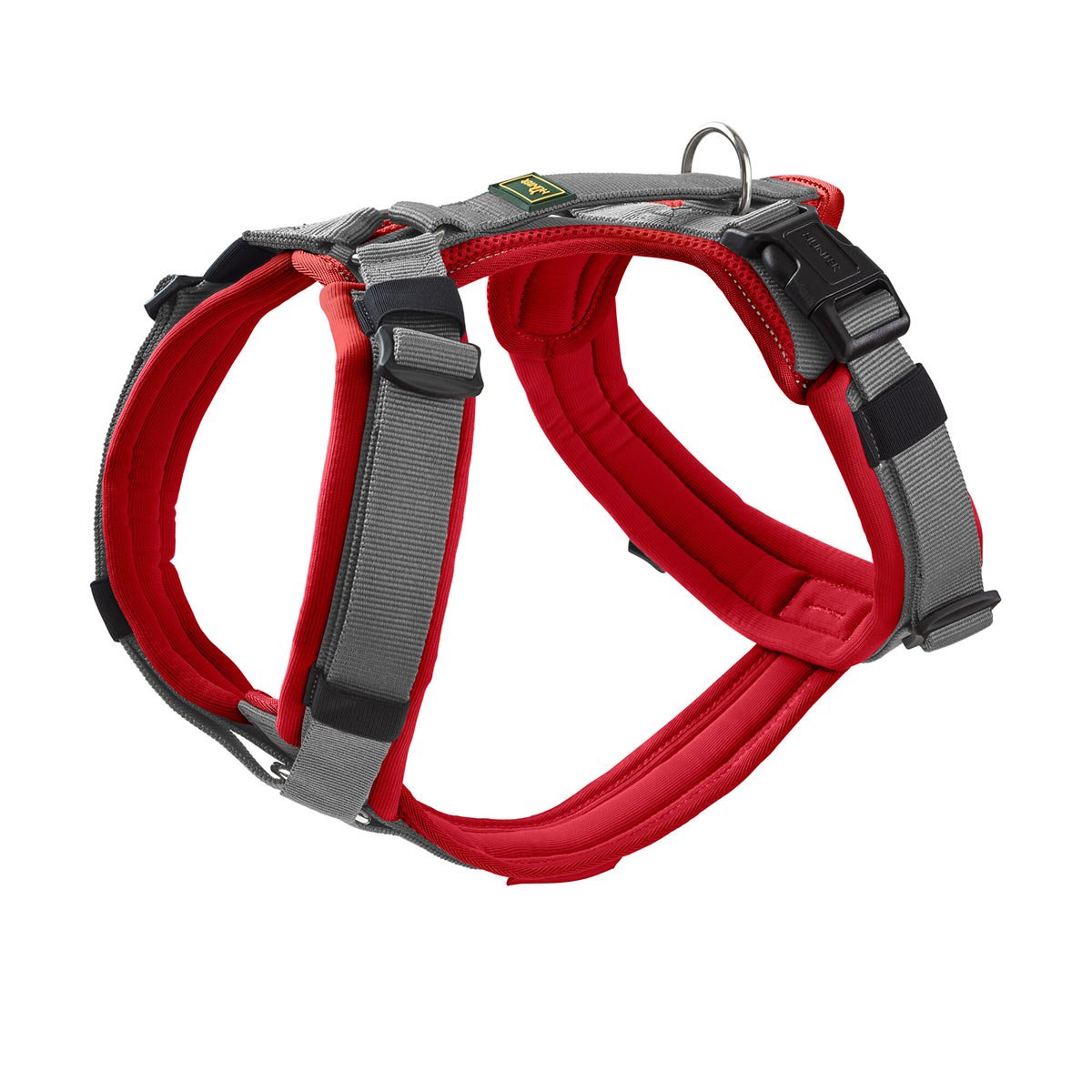 Hunter Geschirr Maldon Up rot/grau 53-71/M