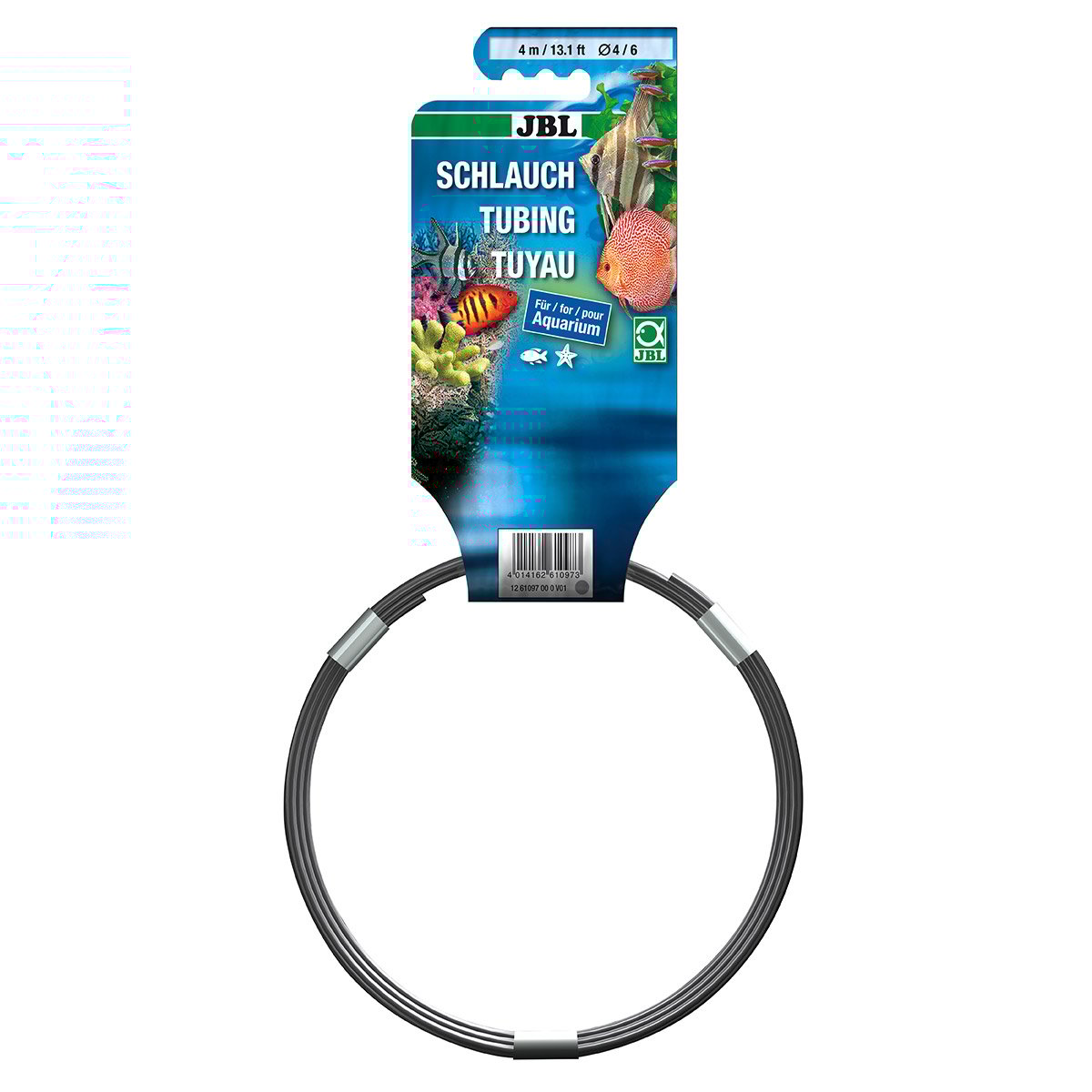JBL Aquarium Luftschlauch grau 4/6mm, 4m