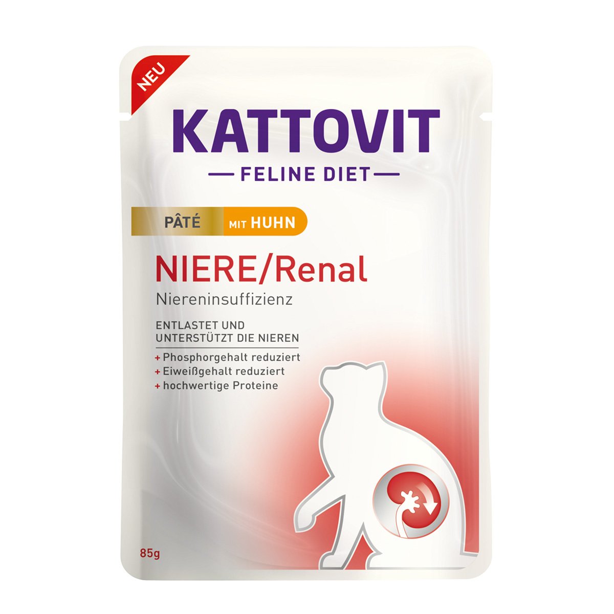 Kattovit Niere/Renal Paté mit Huhn 10x85g