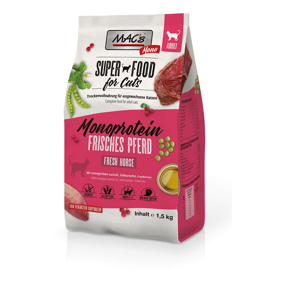 MAC's Cat Adult Mono Pferd 1,5kg