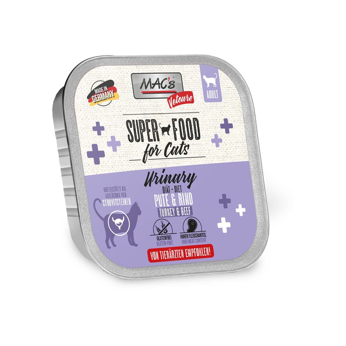 MAC's Cat Vetcare Pute und Rind Urinary 16x100g