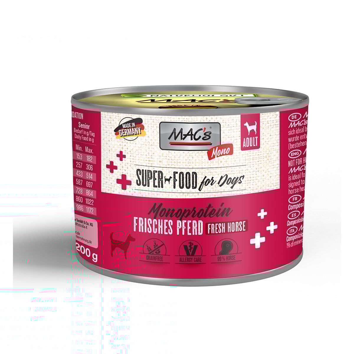 MAC's Dog Mono Pferd 6x200g