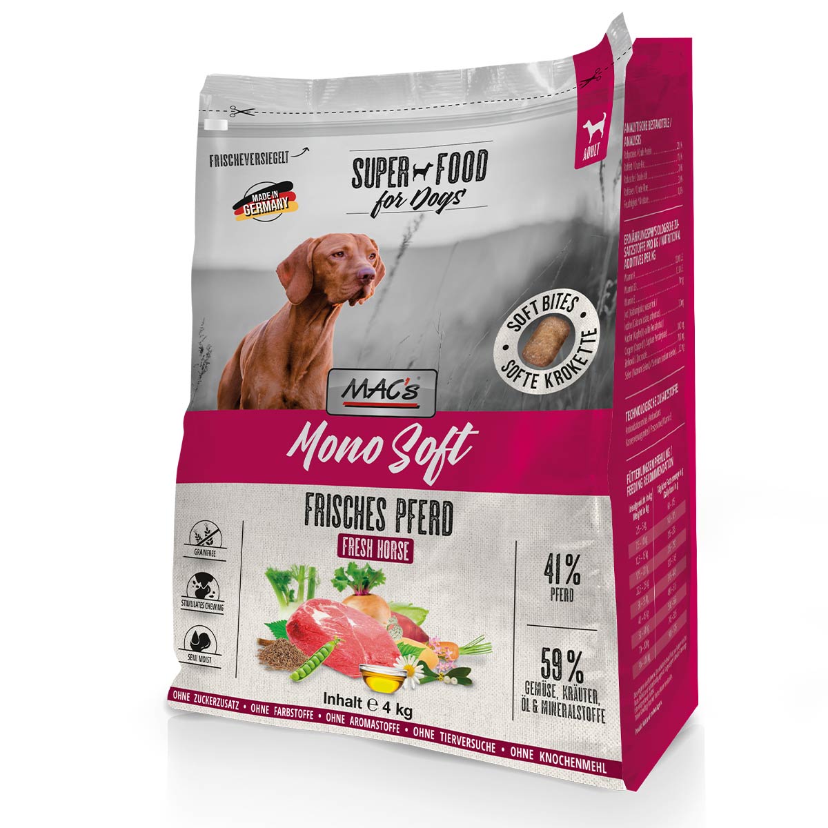 MAC's Dog Mono Soft Frisches Pferd 4 kg