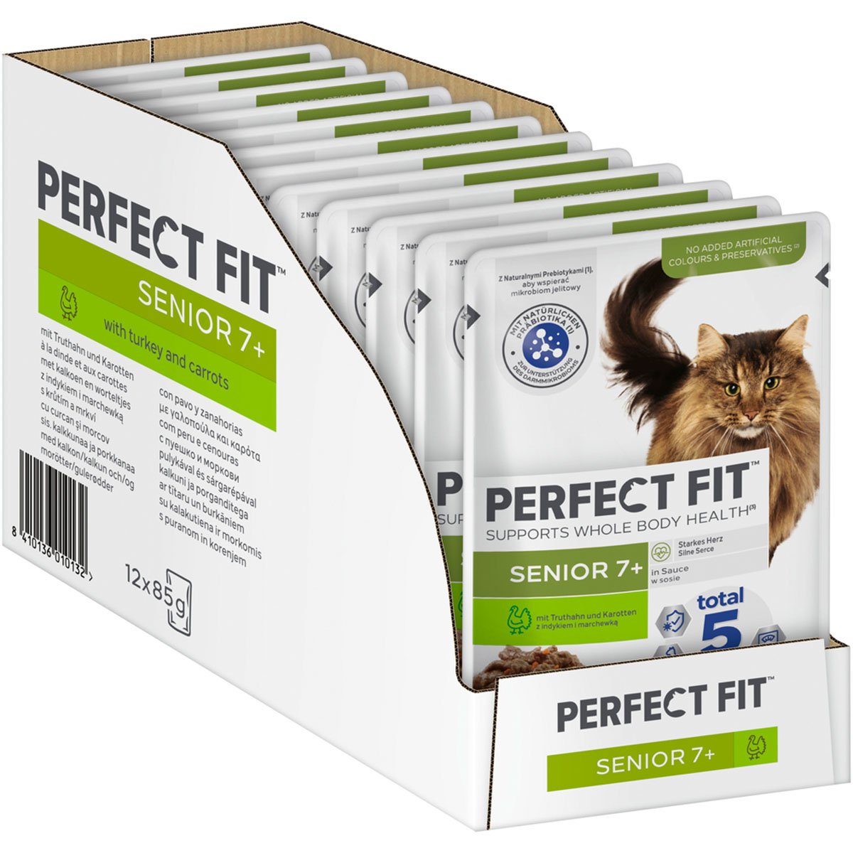 Perfect Fit Katzenfutter Senior mit Truthahn & Karotten 12x85g