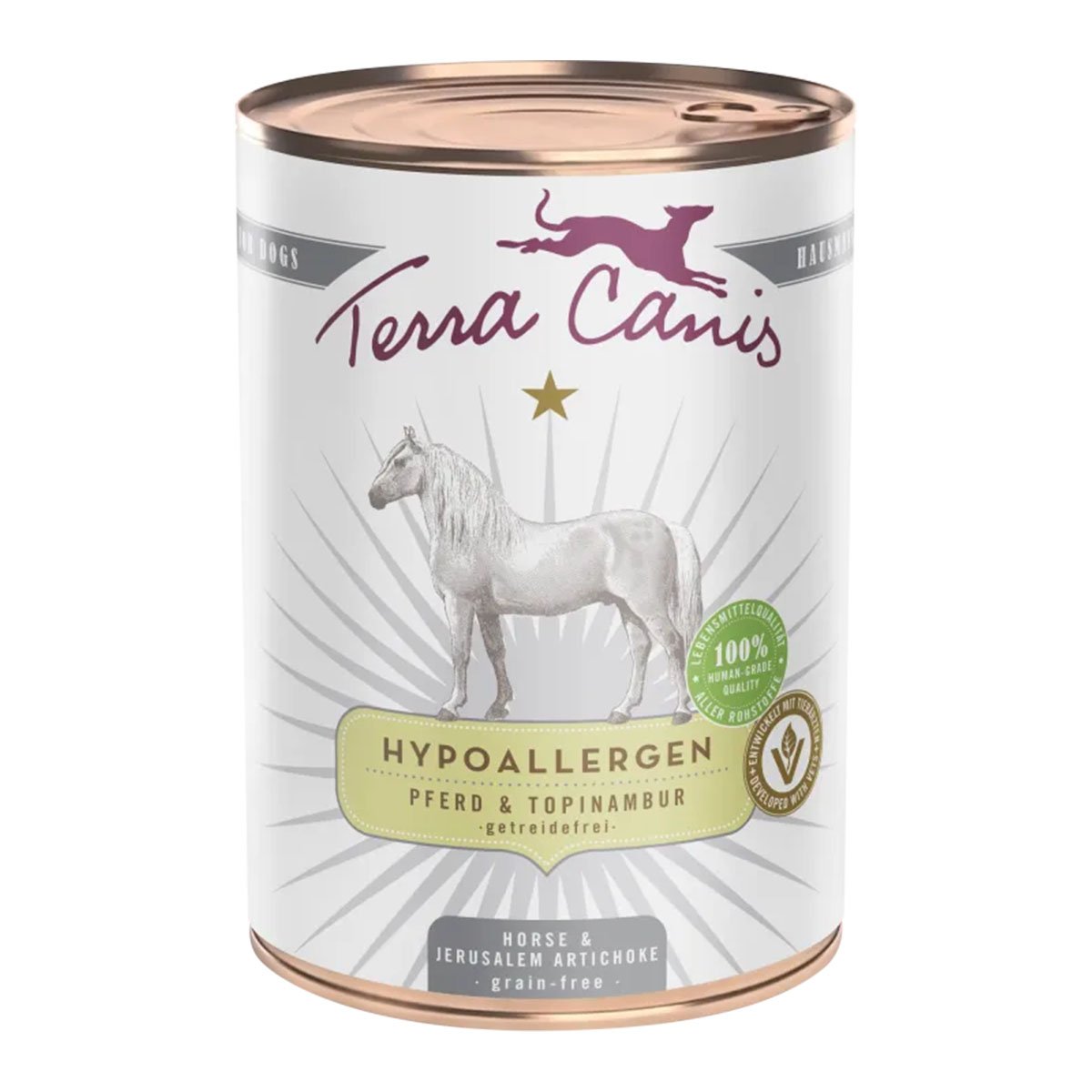 Terra Canis HYPOALLERGEN – Pferd mit Topinambur, getreidefrei 6x400g
