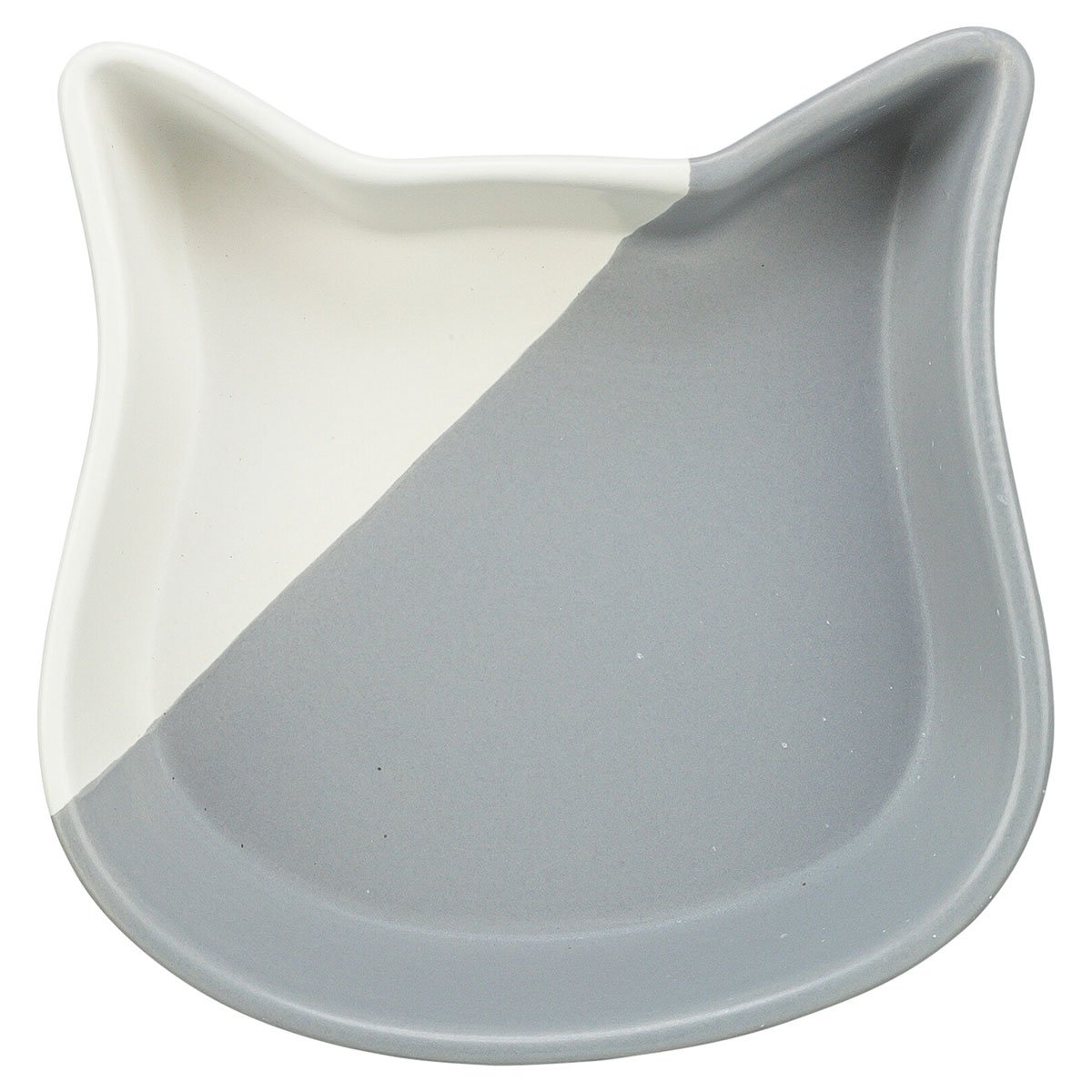 Trixie Napf Katzenkopf Keramik weiß/grau 200 ml