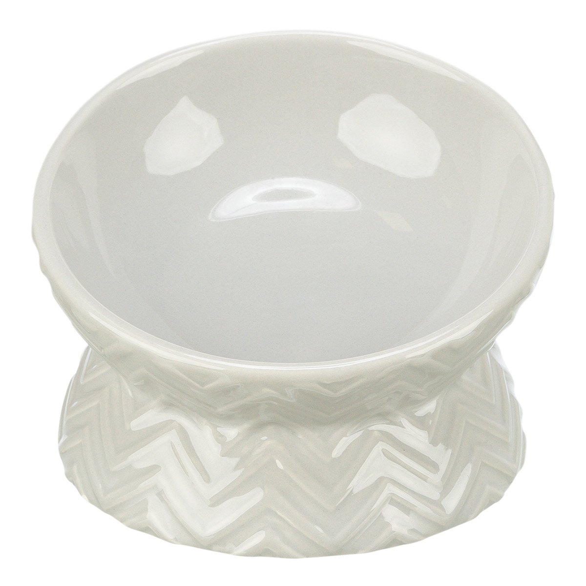 Trixie Keramik Napf erhöht helltaupe 0,15 l