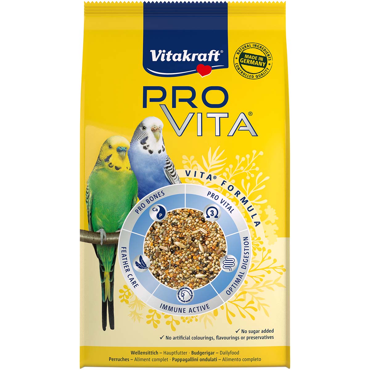 Vitakraft Vogelfutter Pro Vita Wellensittich 5x800g