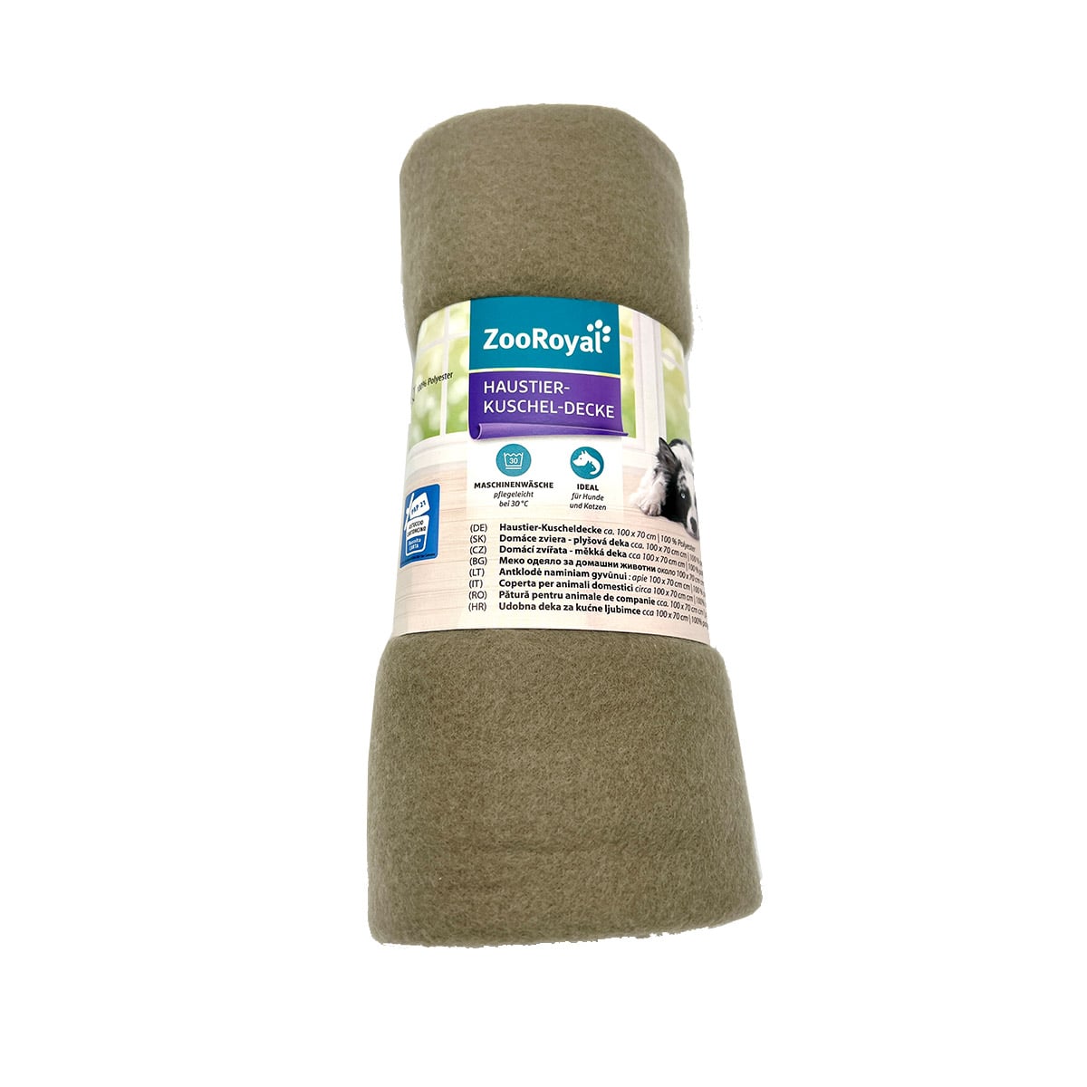 ZooRoyal Kuscheldecke Tatze 100x70cm Taupe