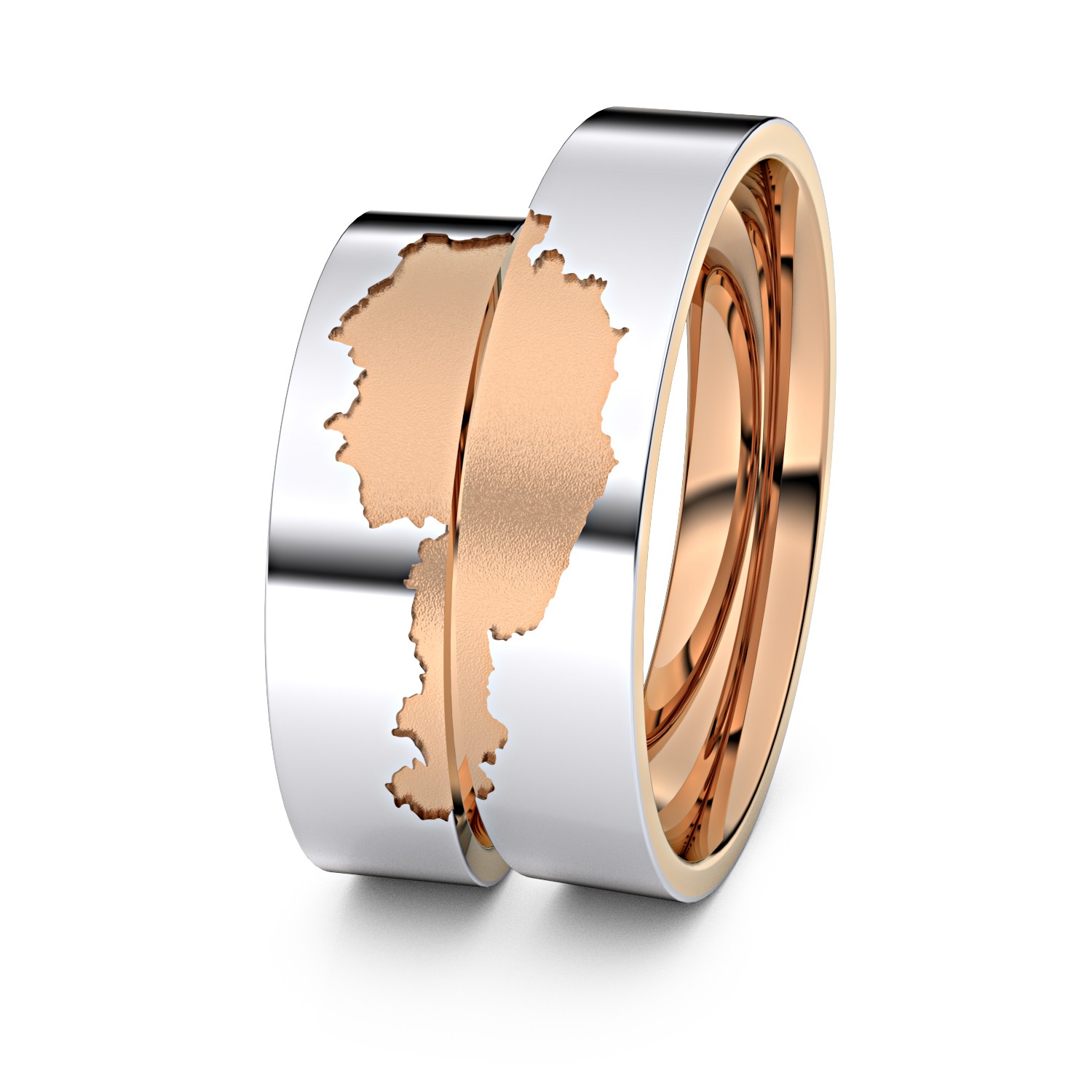 Modell TR394 Österreich 750er Weißgold-Rotgold - 82224