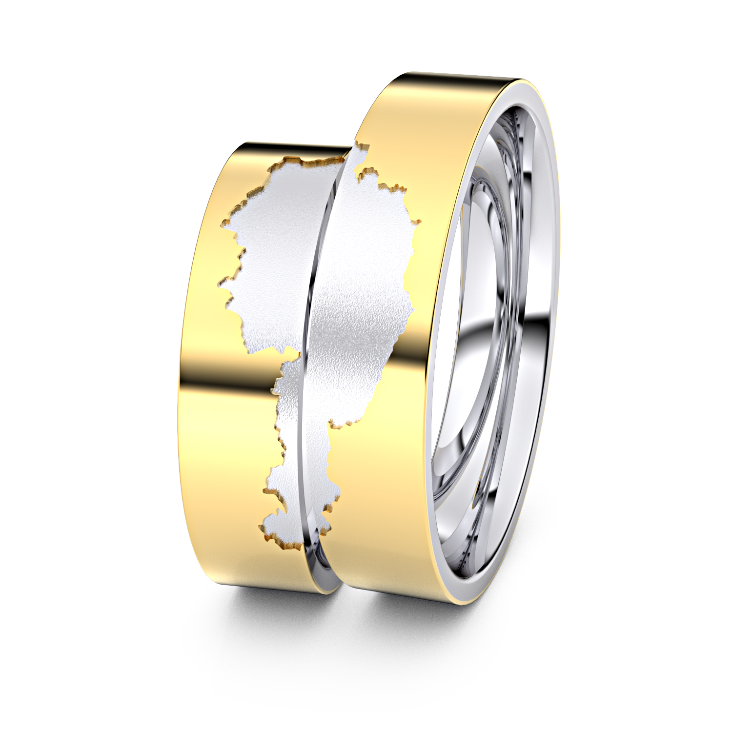 Modell TR394 Österreich 750er Gelbgold-Weißgold - 82218